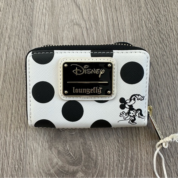 🆕 Loungefly x Disney Minnie Mouse Rocks the Dots Accordion Zip Around Wallet - Picture 3 of 10